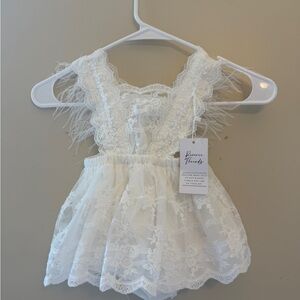 Elegant Lace Baby Dress - CLARA ROMPER